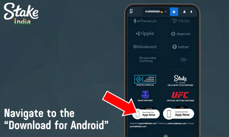 Find the "Download for Android" button and click on it